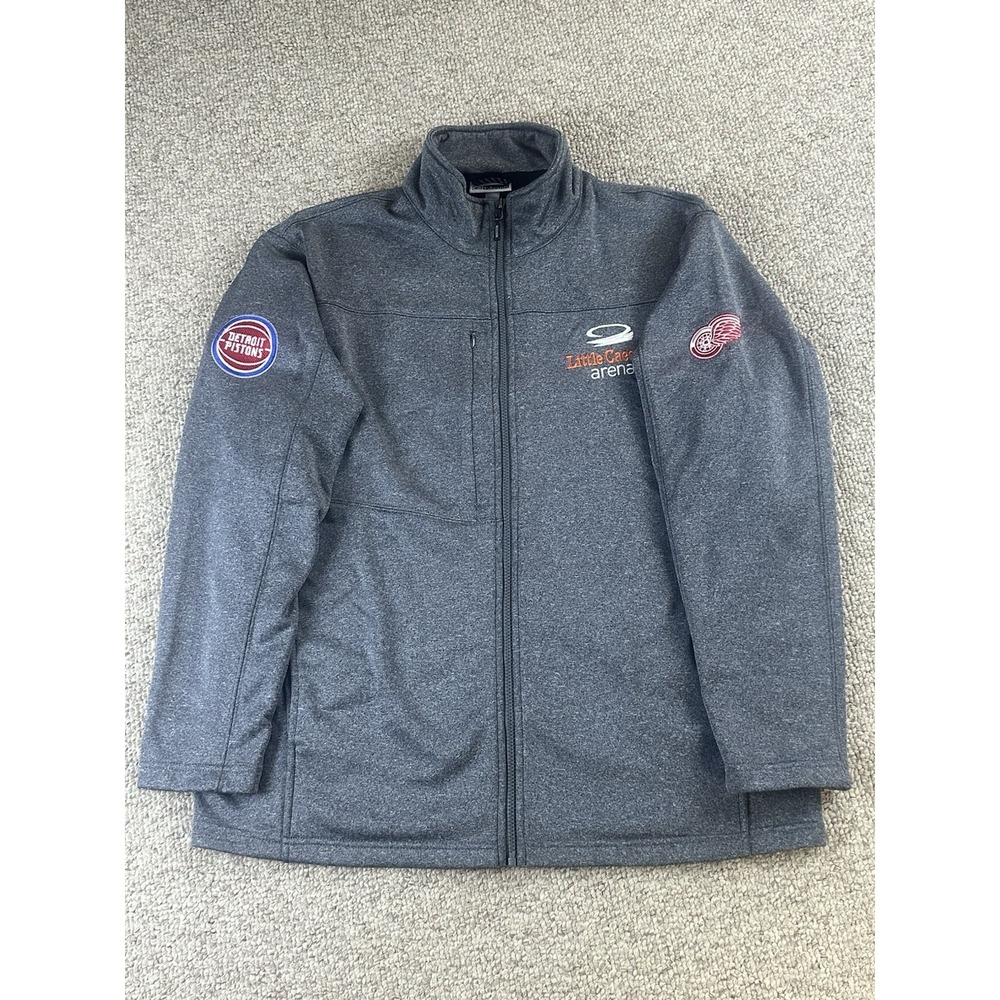 Little Caesars Arena Event Staff Full Zip Softshell Jacket Size Large Workwear